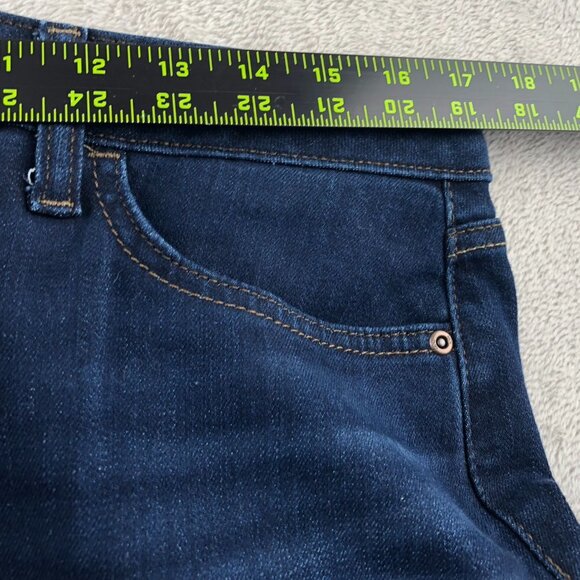 Lee Womens Jeans Size 14S Blue Dark Denim Classic Straight Leg Mid Rise Casual - Picture 5 of 14